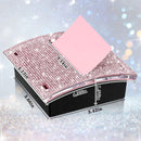 Self Stick Note Pad Holders  Pink Cute Note Holder Sticky Dispenser Extract sticky note box, plastic sticky note holder, easy to stick box, tissue box