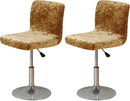 Bar Stool Covers, Crushed Velvet Swivel Bar Stool Chair Covers Soft Stretch Pub Counter Stool Covers Non Slip Stool Cover for Swivel Barstool Chair Seat-Golden-2 Pack