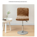 Bar Stool Covers, Crushed Velvet Swivel Bar Stool Chair Covers Soft Stretch Pub Counter Stool Covers Non Slip Stool Cover for Swivel Barstool Chair Seat-Golden-2 Pack
