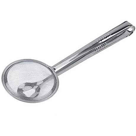 Stainless Steel Drain Oil Fried Food Strainer with Clip Fry Tool Oil Skimmer Food Clip Tong Filter Strainer Mesh