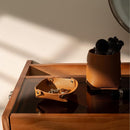 2pcs Ring key accessory tray, women's decorative jewelry tray rack, room decoration aesthetic gift, brown