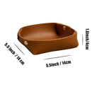 2pcs Ring key accessory tray, women's decorative jewelry tray rack, room decoration aesthetic gift, brown