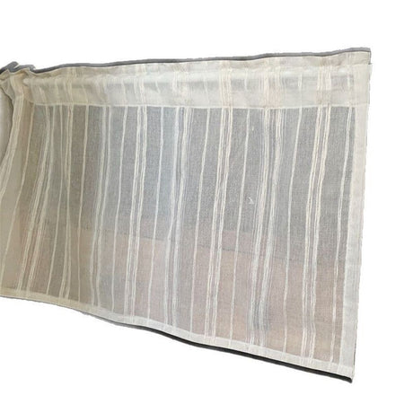 Cabinet Curtains Sink Skirt for Bathroom Kitchen Brown Stripes Cabinet Curtains for Classroom Home Farmhouse Rustic Drape Under Desk Privacy Drape for Laundry Room（30x150cm）