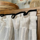 Cabinet Curtains Sink Skirt for Bathroom Kitchen Brown Stripes Cabinet Curtains for Classroom Home Farmhouse Rustic Drape Under Desk Privacy Drape for Laundry Room（30x150cm）