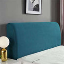 Stretch Bed Headboard Cover,Small Square Jacquard Headboard Slipcover, Dustproof Bed Head Cover for Bedroom (dark green)