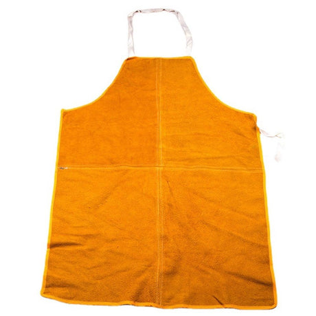 Cowhide Leather Welding Apron Heat&Flame-Resistant Work Apron Wear Resistant Protection Pinafore Safe Workwear（60×90cm）