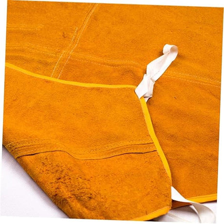 Cowhide Leather Welding Apron Heat&Flame-Resistant Work Apron Wear Resistant Protection Pinafore Safe Workwear（60×90cm）