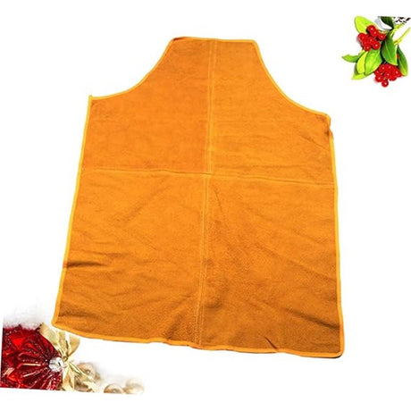Cowhide Leather Welding Apron Heat&Flame-Resistant Work Apron Wear Resistant Protection Pinafore Safe Workwear（60×90cm）