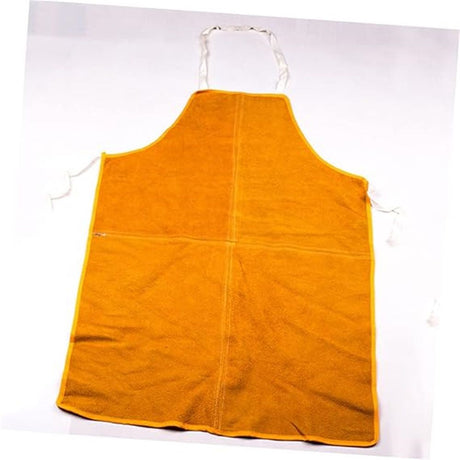 Cowhide Leather Welding Apron Heat&Flame-Resistant Work Apron Wear Resistant Protection Pinafore Safe Workwear（60×90cm）