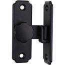 Heavy Duty 90 Degree Barn Door Lock,  Stainless Steel Security Sliding Door Latch for Barn, Garden, Bathroom, Fence, Shed - Anti-Rust and Robust (Short/Black)
