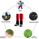 Waterproof Gators for Hiking Boots and Shoes Lightweight Adjustable Leg Gaiters for Men Women Gaiters for Hiking Snowshoeing（Red adult）