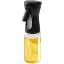 300ml Oil Bottles Kitchen Household Oil Spray Bottle Olive Oil Cooking Oil Barbecue Fat Reduction Oil Control Atomized Glass Spray Pot Kitchen Oil Dispenser(Black)