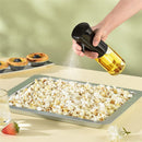 300ml Oil Bottles Kitchen Household Oil Spray Bottle Olive Oil Cooking Oil Barbecue Fat Reduction Oil Control Atomized Glass Spray Pot Kitchen Oil Dispenser(Black)