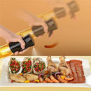 300ml Oil Bottles Kitchen Household Oil Spray Bottle Olive Oil Cooking Oil Barbecue Fat Reduction Oil Control Atomized Glass Spray Pot Kitchen Oil Dispenser(Black)