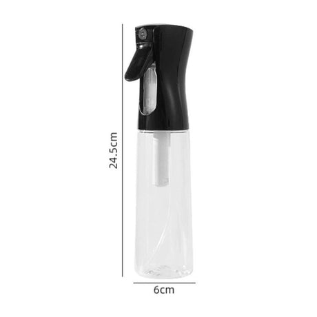 300ml Oil Bottles Kitchen Household Oil Spray Bottle Olive Oil Cooking Oil Barbecue Fat Reduction Oil Control Atomized Glass Spray Pot Kitchen Oil Dispenser(Black)