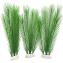 3Pcs Aquarium Decorations Fish Tank Artificial Green Water Plants Made of Silk Fabrics Plastic（30cm light green）