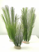 3Pcs Aquarium Decorations Fish Tank Artificial Green Water Plants Made of Silk Fabrics Plastic（30cm light green）