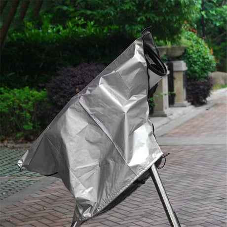 Telescope Cover Outdoor Sun Protective Dust-Proof Astronomical Telescope Cover with Adjustable Drawstring - Silver（420D 100*75cm）