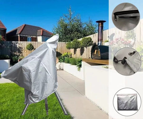 Telescope Cover Outdoor Sun Protective Dust-Proof Astronomical Telescope Cover with Adjustable Drawstring - Silver（420D 100*75cm）