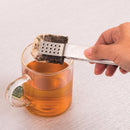 2pcs Tea Bag Squeezer Stainless Steel Teabag Tong Strainer Holder Tea Bag Spoon Tea Bag Tongs Strainer Grip Tea Bag Strainer for Loose Black Tea Gripping Ice Cube, Sugar