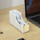 Gold Tape Dispenser | Acrylic Desktop Tape Cutter with Smooth Blade & Weighted Non-Slip Base | Fits Standard & Large Rolls | Cute Desk Accessory for Office & Home (Marble Gold)