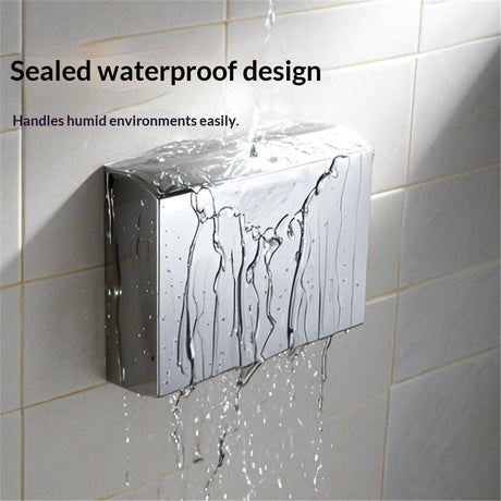 Paper Towel Dispenser Wall Mount - Large Capacity Stainless Steel Tissue Holder, Suitable for Bathrooms and Public Places, 304 sandblasted