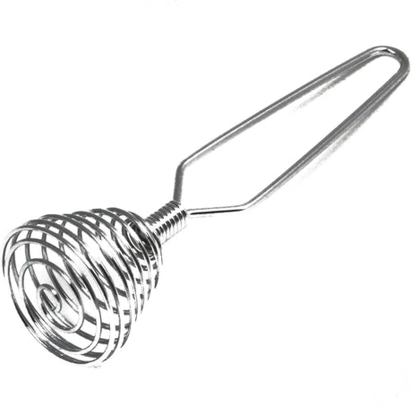 2pcs Mini French Spring Whisk, Silver Stainless Steel Spring Coil Whisk, Hand Eggbeater Egg Mixer Whisk Blender Stirring Beater