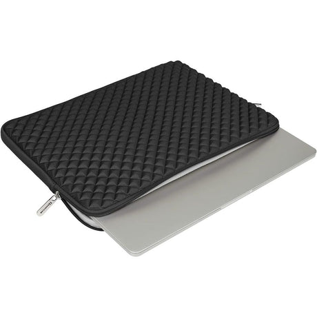 13 inch laptop case foam shockproof pad protective case fluffy lining zipper protective case handbag, (black)