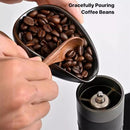 Coffee Bean Dosing Cup and Spray Bottle Kit - Ceramic Single Dosing Tray, Static Reducing Spray (Black)