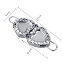 Heart-shaped Steel Handle 304 Stainless Steel Dumpling Mold Easy to Use Perfect Dumpling Tool