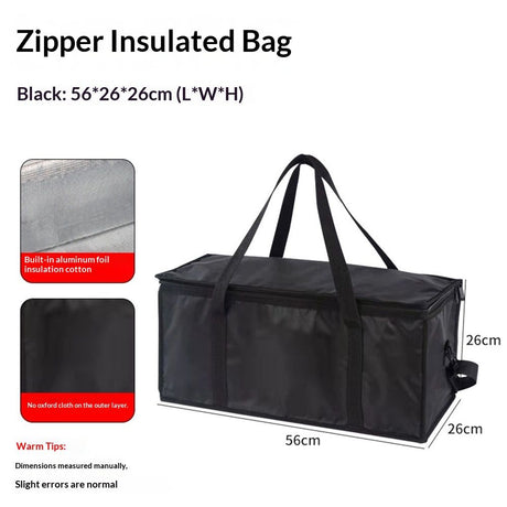 Cooler Bag Insulated Picnic Carrier Oxford Food Storage Tote for Camping Beach and Work Portable Lunch Bag