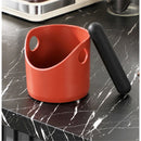 Coffee Knock Box Coffee Knock Box Grounds Container Anti Slip Dump Bin Grind Barista Goods Cafe Bar Accessories(Red)