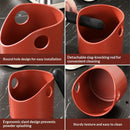 Coffee Knock Box Coffee Knock Box Grounds Container Anti Slip Dump Bin Grind Barista Goods Cafe Bar Accessories(Red)