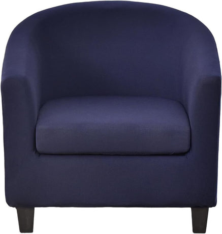 2-piece chair cover, telescopic chair cover, soft armrest chair cover, detachable furniture protector, living room armrest chair cover, navy blue