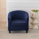 2-piece chair cover, telescopic chair cover, soft armrest chair cover, detachable furniture protector, living room armrest chair cover, navy blue