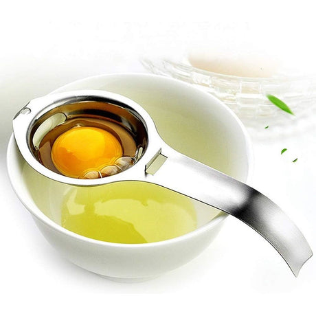 2pcs Egg separators, egg white and yolk separator, stainless steel, health and safety, separator, kitchen gadgets,egg separator for raw eggs（304 Stainless Steel ）
