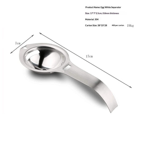 2pcs Egg separators, egg white and yolk separator, stainless steel, health and safety, separator, kitchen gadgets,egg separator for raw eggs（304 Stainless Steel ）