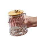 Sugar Bowls Sugar Container Glass Coffee Canister Airtight Storage Jar with Lid and Spoon Candy Jar Coffee Bar Accessories Storage Beans Powder (Conical)
