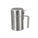 Stainless Steel Olive Oil Dispenser Bottle, Leak-Proof Cooking Oil Can, Drip Free Kitchen Dispenser Pot, Syrup Jar keeper, Storage Container with Lid, Easy to Fill and Clean (500ml)