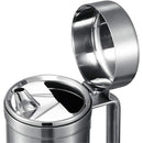 Stainless Steel Olive Oil Dispenser Bottle, Leak-Proof Cooking Oil Can, Drip Free Kitchen Dispenser Pot, Syrup Jar keeper, Storage Container with Lid, Easy to Fill and Clean (500ml)