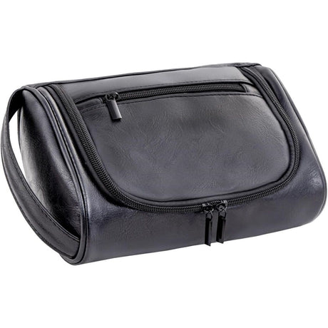Minimalist Travel Toiletry Organizer Dopp Kit Water-resistant Shaving Bag for Toiletries Accessories, Door Room Essentials, Ideal Chrismas Gifts For Men（Black）