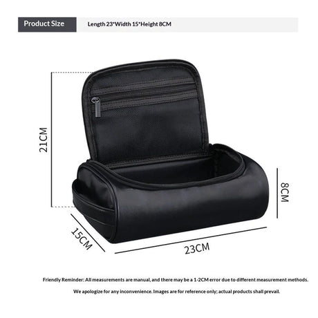 Minimalist Travel Toiletry Organizer Dopp Kit Water-resistant Shaving Bag for Toiletries Accessories, Door Room Essentials, Ideal Chrismas Gifts For Men（Black）