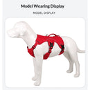 Multi-Use Support Dog Harness, Hiking and Trail Running, Service and Working, Everyday Wear, Red  M