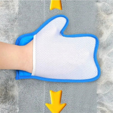 Pet Hair Removal Glove - Electrostatic Magic Pet Hair Remover, Portable & Reusable Dog & Cat Fur Remover Tool for Clothes, Couch, Furniture, Carpet, and Car Seats,2 PCS