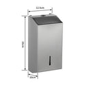 Paper Towel Dispenser - 304 Grade Stainless Steel, Wall Mounted, High Capacity Dispenser for Commercial Bathrooms, Restrooms