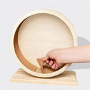 Small Pets Exercise Wheel Hamster Wooden Mute Running Spinner Wheel Play Toy for Rat Gerbil Mice Chinchillas Hedgehogs Guinea Pigs （Small 15*8.5*17CM)