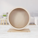 Small Pets Exercise Wheel Hamster Wooden Mute Running Spinner Wheel Play Toy for Rat Gerbil Mice Chinchillas Hedgehogs Guinea Pigs （Small 15*8.5*17CM)