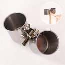 Bird Water Feeder Dishes Bird Bowl for Cage Coop Cups Parrot Food Hanging Pet Animal Stainless Steel Birdcage Bowls Feeding Perches Play Stand with Clamp