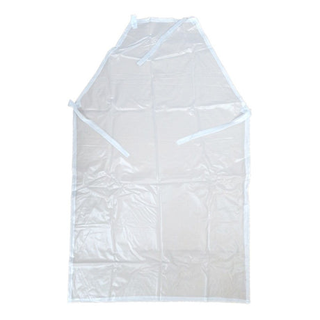 Bib Apron with Fixed Neck Strap and Utility Pocket – Full-Coverage Chef Apron for Kitchen, Restaurant & Café