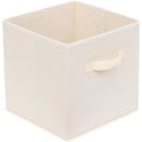 Basics Fabric Clothing Storage Bins - 27*27*28cm- Collapsible Storage Cubes Organizer with Handles, Linen Foldable Storage Baskets Cloth Box Containers, Closet Organizers 2pcs
